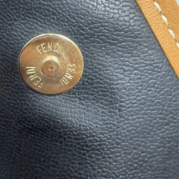 FENDI ZUCCA**COATED CANVAS** MONOGRAM CLUTCH/BAG - Picture 6 of 15